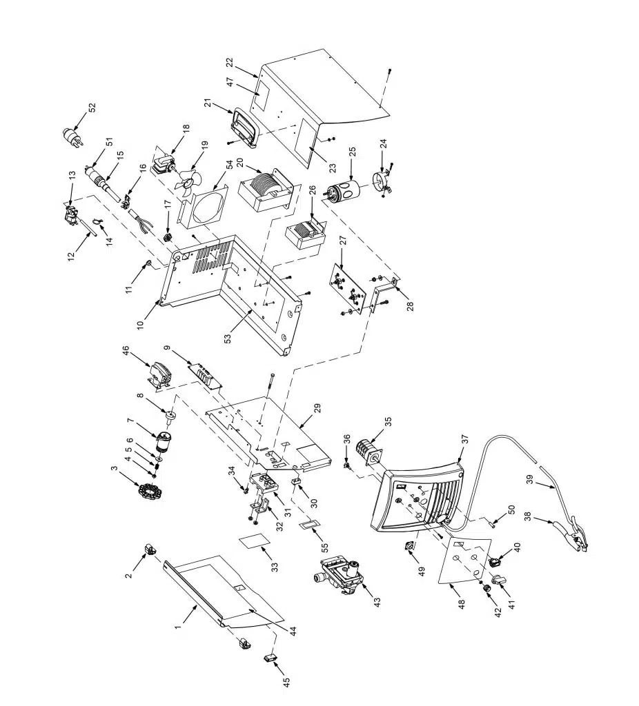 Hobart Handler 210 MVP parts diagram